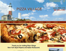 Tablet Screenshot of pizzavillagemontauk.com